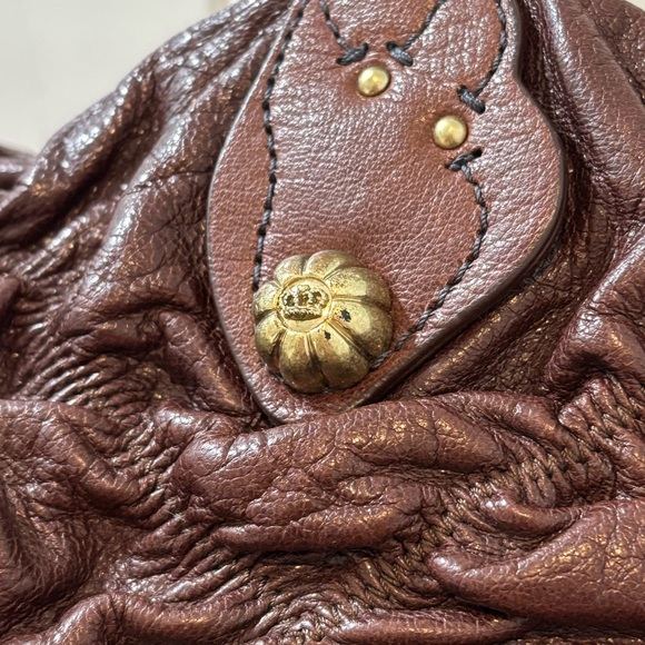 Juicy Couture Vintage Brown Leather Hobo Shoulder Bag - Picture 8 of 12